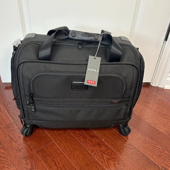 Tumi Other - Tumi Alpha 2 - 4 Wheeled Compact Duffel Black NWT